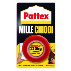 NASTRO BIADESIVO MILLECHIODI TAPE mm 19 x Mt 1.5