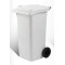 BIDONE QUADRO CON RUOTE Lt.120 colore bianco