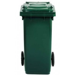 BIDONE QUADRO CON RUOTE Lt.120 VERDE SC