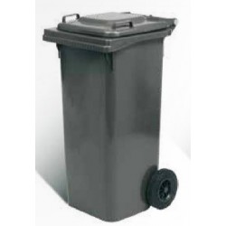BIDONE QUADRO CON RUOTE Lt.120 GRIGIO