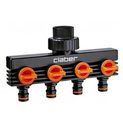 CLABER PRESA A 4 VIE 3/4 M 8581 BL