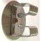 PORTASCOPA C/RULLI ACCIAIO INOX