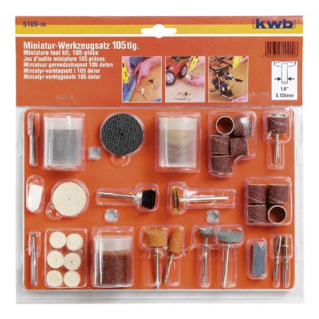 SET ACCESSORI X MINISMERIGLIATRICE A STELO 105PZ pezzi 105