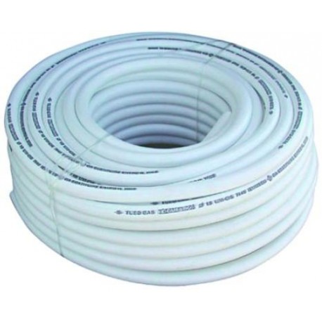 TUBO X GAS METANO BIANCO MM 13X22