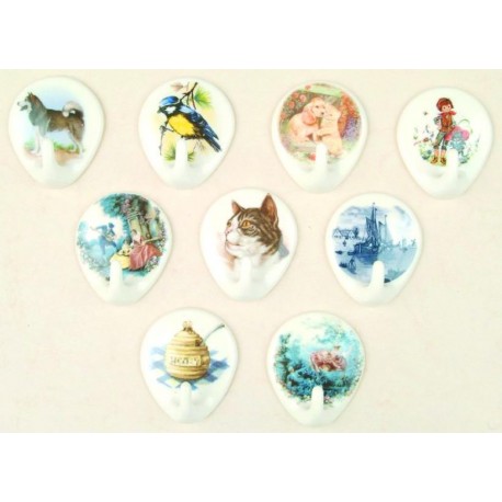 GANCI IN ABS TIPO CERAMICA 1 POSTO 1 posto