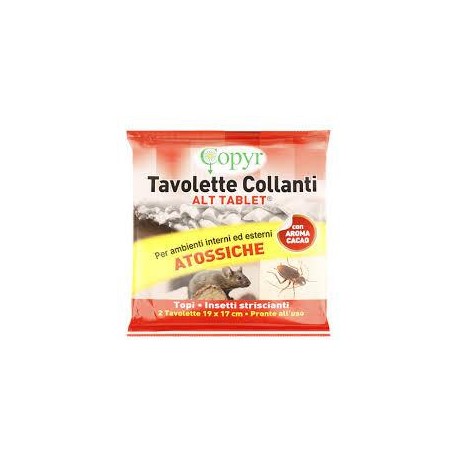 TAVOLETTE COLLANTI TOPICIDA CM 14X19