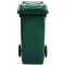 BIDONE QUADRO CON RUOTE Lt.120 VERDE SC