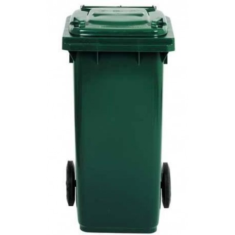 BIDONE QUADRO CON RUOTE Lt.240 VERDE SC