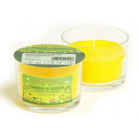 CITRONELLA CON BICCHIERE IN VETRO conf pezzi 1