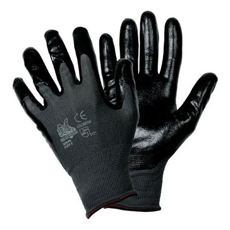 GUANTI NYLON E PVC NBR NERO N. 9