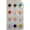 GANCI MOD. MURANO ROMBO IN CONFEZIONE cartella da pezzi 12