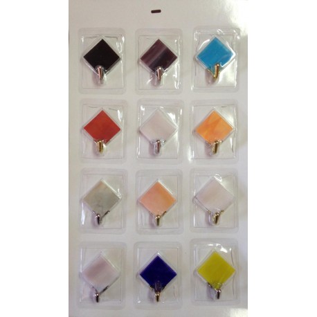 GANCI MOD. MURANO ROMBO IN CONFEZIONE cartella da pezzi 12