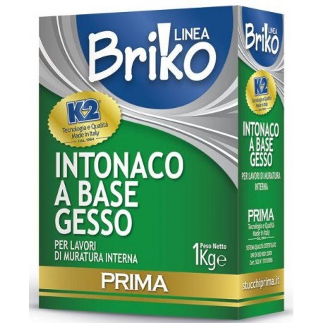 INTONACO BIANCO GESSO   K2 BRIKO KG.1