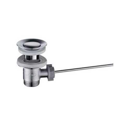 PILETTE OTTONE CROMATO CON SALTELLO 1-1/4" s/astina