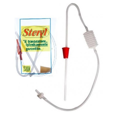 TRAVASATORE PER LIQUIDI CON RUBINETTO con soffietto