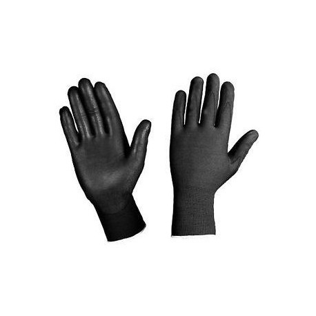 GUANTI NYLON-POLIURETANO GU 05 NERO N. 8