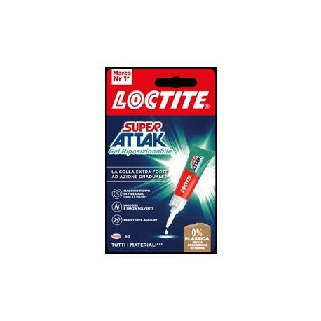 ADESIVO SUPER ATTAK RIPOSIZIONABILE GEL grammi 3
