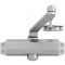 CHIUDIPORTA RETTANGOLARE ASSA ABLOY DC110 con fermo - silver