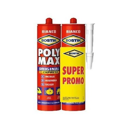 ADESIVO BOSTIK POLYMAX BIANCO EXP. 2 X 425GR