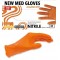 GUANTI NITRILE ARANCIO S/POLVERE Cf.Pz 50 taglia L