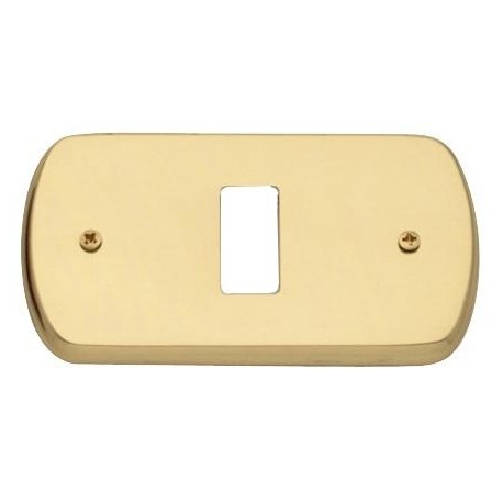 COPRINTERRUTTORE OTTONE  SERIE MAGIC OTTONE SATINATO MOD. LICIA