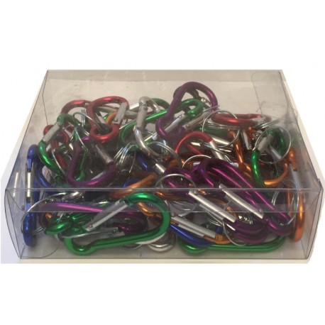 ASSORTIMENTO MOSCHETTONI ALLUMINIO X CHIAVI