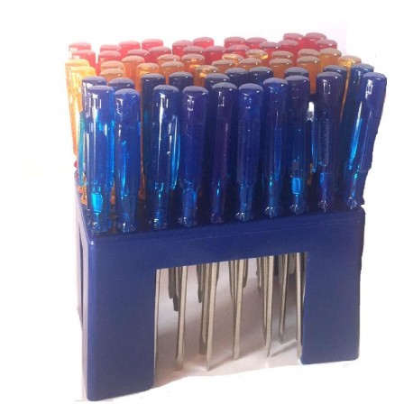 ASSORTIMENTO CACCIAVITI MINI SU ZOCCOLO 60Pz