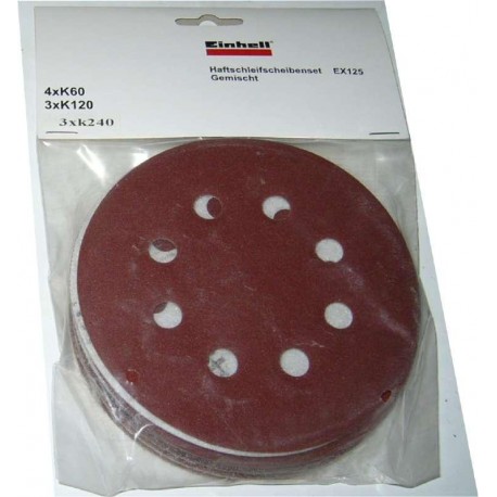 SET 10 DISCHI ABRASIVI x ROTORBITALE EINHELL