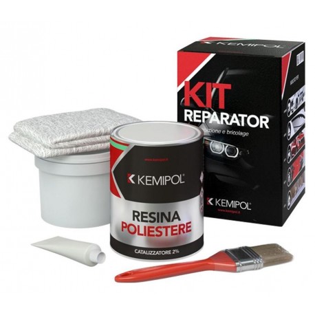 KIT VETRORESINA CON ACCESSORI ML.750
