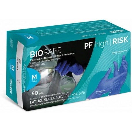 GUANTI LATTICE GOMMA HI-RISK Pz 50