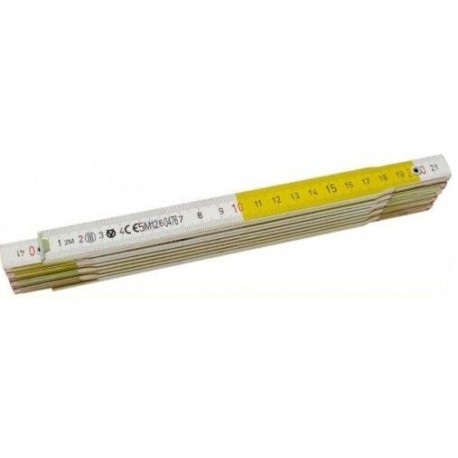 DOPPIMETRI LEGNO BIANCO-GIALLO VOLA SUPER