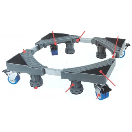 CARRELLO X ELETTRODOMESTICI SPOSTAFACILE 42-65cm
