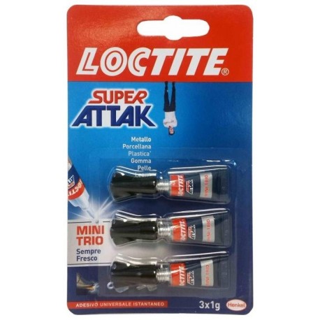 ADESIVO SUPER ATTAK GR. 3 x 1 gr.