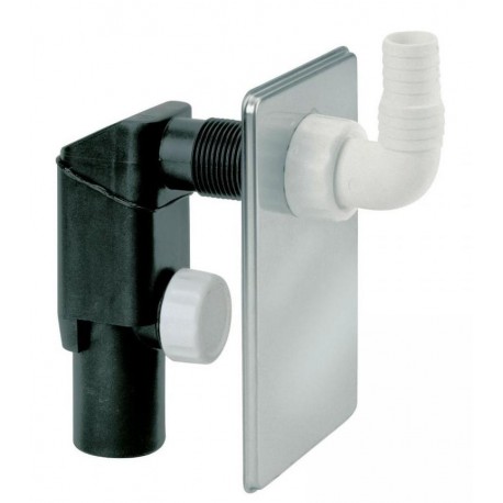 SIFONI INCASSO X LAVATRICI PLACCA INOX