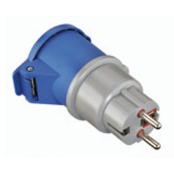 ADATTATORE CEE 220V SPINA SCHUKO/PRESA 2P+T