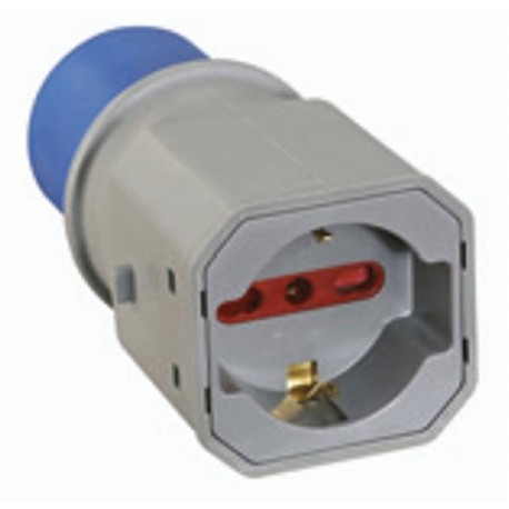 ADATTATORE CEE 220V SPINA 2P+T/PRESA SCHUKO