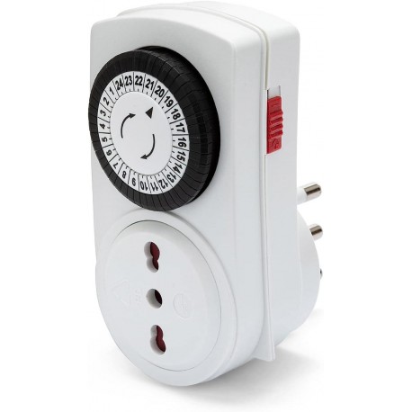 PRESA CON TIMER GIORNALIERO 16A
