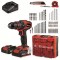 TRAPANO AVVITATORE EINHELL 2 BATTERIE TE-CD 18/40 LI I + KIT 69PZ