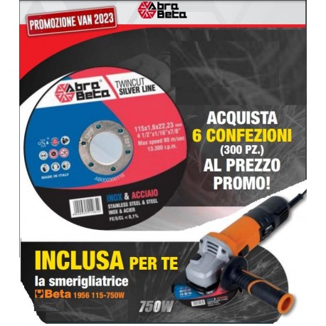 MOLE X FERRO 115X1,6 pz 300+OMAGGIO