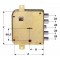 SERRATURA ATRA APPLICARE 3222-1 SB SX