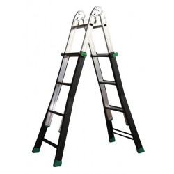 SCALA TELESCOPICA MISTO ALLUMINIO metri 3,85 Gr. 4+4